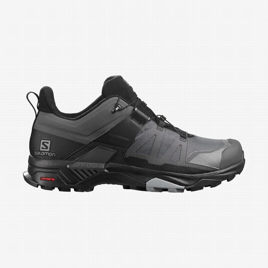 Salomon X Ultra 4 Gore-tex Wandelschoenen Heren Grijs/Zwart (EGH521UD)